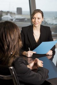 Female interviewing female